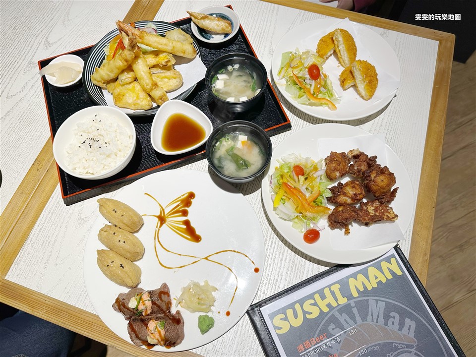 桃園中壢。Sushi Man，多樣化、多口味壽司餐點選擇 @雯雯的玩樂地圖