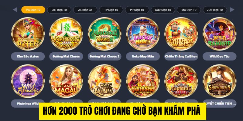 Hơn 2000 trò chơi đang chờ bạn khám phá
