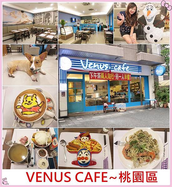 [桃園區]Venus cafe~內有超萌店狗來做陪,兒童餐好吸睛/桃園美食/武陵高中美食/IKEA(結束營業) @雯雯的玩樂地圖